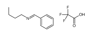 N-butyl-1-phenylmethanimine,2,2,2-trifluoroacetic acid结构式