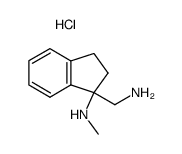 (1-Aminomethyl-indan-1-yl)-methyl-amine; hydrochloride Structure