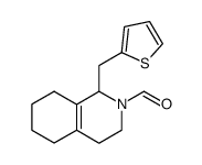 1-(thiophen-2-ylmethyl)-3,4,5,6,7,8-hexahydroisoquinoline-2(1H)-carbaldehyde结构式