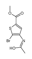 methyl 4-acetamido-5-bromothiophene-2-carboxylate Structure