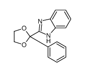 2-(2-phenyl-1,3-dioxolan-2-yl)-1H-benzimidazole结构式