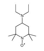 4-(diethylamino)-2,2,6,6-tetramethylpiperidin-1-yloxy radical结构式