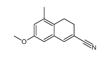 7-methoxy-5-methyl-3,4-dihydronaphthalene-2-carbonitrile Structure