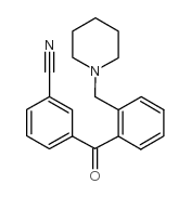 3'-CYANO-2-PIPERIDINOMETHYL BENZOPHENONE结构式