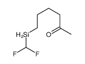 6-(difluoromethylsilyl)hexan-2-one Structure