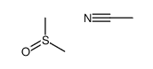 acetonitrile,methylsulfinylmethane结构式