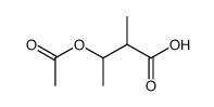 3-acetoxy-2-methyl-butyric acid结构式