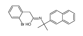 2-(2-bromophenyl)-N-(2-naphthalen-2-ylpropan-2-yl)acetamide Structure