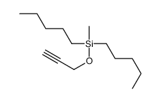 methyl-dipentyl-prop-2-ynoxysilane Structure