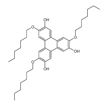 3,7,10-triheptoxytriphenylene-2,6,11-triol结构式