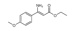 2-Propenoic acid, 3-amino-3-(4-methoxyphenyl)-, ethyl ester Structure