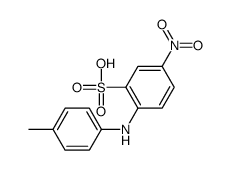 5-nitro-2-p-toluidinobenzenesulphonic acid Structure
