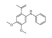 4,5-dimethoxy-N-phenyl-2-prop-1-en-2-ylaniline结构式