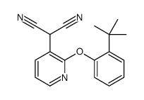 2-[2-(2-tert-butylphenoxy)pyridin-3-yl]propanedinitrile Structure