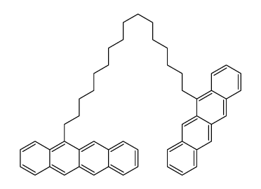 5-(16-tetracen-5-ylhexadecyl)tetracene结构式
