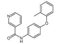 N-[4-(2-methylphenoxy)phenyl]pyridine-3-carboxamide结构式