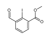 methyl 3-formyl-2-iodobenzoate结构式