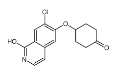 7-chloro-6-(4-oxocyclohexyl)oxy-2H-isoquinolin-1-one Structure