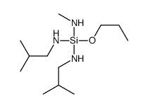 2-methyl-N-[methylamino-(2-methylpropylamino)-propoxysilyl]propan-1-amine Structure