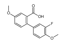 2-(3-fluoro-4-methoxyphenyl)-5-methoxybenzoic acid结构式