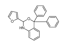 2-(furan-2-yl)-4,4-diphenyl-1,2-dihydro-3,1-benzoxazine Structure