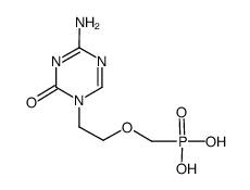 1-[2-(phosphonomethoxy)ethyl]-5-azacytosine结构式