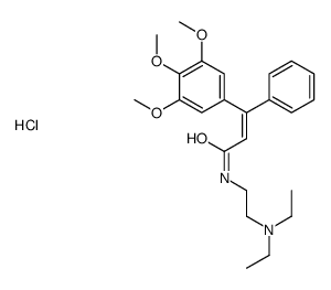 N-[2-(diethylamino)ethyl]phenyl(3,4,5-trimethoxyphenyl)methylene]acetamide monohydrochloride Structure