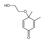 4-(2-hydroxyethoxy)-3,4-dimethylcyclohexa-2,5-dien-1-one Structure