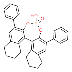 (11bS)-8,9,10,11,12,13,14,15-Octahydro-4-hydroxy-2,6-diphenyl-4-oxide-dinaphtho[2,1-d:1',2'-f][1,3,2]dioxaphosphepin Structure