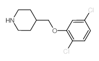 4-[(2,5-Dichlorophenoxy)methyl]piperidine结构式