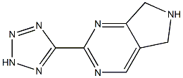 6,7-dihydro-2-(2H-tetrazol-5-yl)-5H-Pyrrolo[3,4-d]pyrimidine结构式