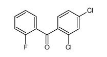 (2,4-Dichlorophenyl)(2-fluorophenyl)methanone结构式