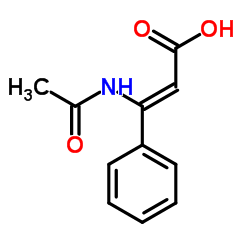 (2Z)-3-Acetamido-3-phenylacrylic acid Structure
