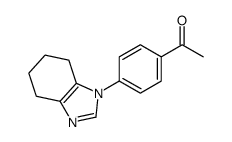 1-[4-(4,5,6,7-tetrahydrobenzimidazol-1-yl)phenyl]ethanone Structure