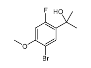 Benzenemethanol, 5-bromo-2-fluoro-4-methoxy-α,α-dimethyl-结构式
