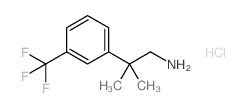 2-Methyl-2-(3-(trifluoromethyl)phenyl)propan-1-amine hydrochloride structure