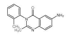 6-amino-2-methyl-3-(2-methylphenyl)quinazolin-4-one结构式