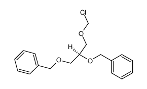 1-O-(chloromethyl)-2,3-di-O-benzyl-L-glycerol结构式