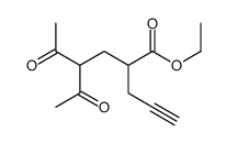 ethyl 4-acetyl-5-oxo-2-prop-2-ynylhexanoate结构式