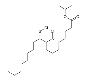 isopropyl 9,10-bis(chlorothio)octadecanoate结构式