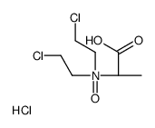 (2S)-N,N-bis(2-chloroethyl)-1-hydroxy-1-oxopropan-2-amine oxide,hydrochloride结构式