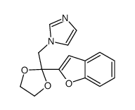 1-[[2-(1-benzofuran-2-yl)-1,3-dioxolan-2-yl]methyl]imidazole结构式