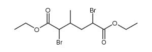 2,5-dibromo-3-methyl-adipic acid diethyl ester结构式