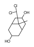 9-dichloromethyl-9-methyl-bicyclo[3.3.1]nonane-3,7-diol结构式