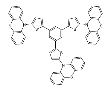 1,3,5-tris[5-(phenothiazin-10-yl)thien-2-yl]benzene Structure