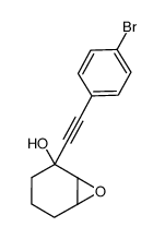 2-[2-(4-bromophenyl)ethynyl]-7-oxabicyclo[4.1.0]heptan-2-ol结构式