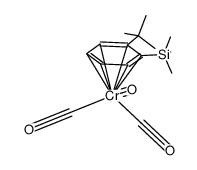 tricarbonyl[(η6-2-(1,1-dimethylethyl)phenyl)trimethylsilane]chromium结构式