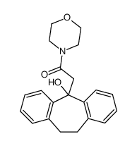4-[(5-hydroxy-10,11-dihydro-5H-dibenzo[a,d]cyclohepten-5-yl)-acetyl]-morpholine结构式