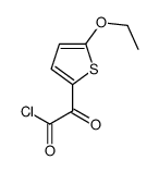 2-Thiopheneacetyl chloride, 5-ethoxy-alpha-oxo- (9CI) Structure