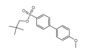 neopentyl 4'-methoxy-[1,1'-biphenyl]-4-sulfonate结构式